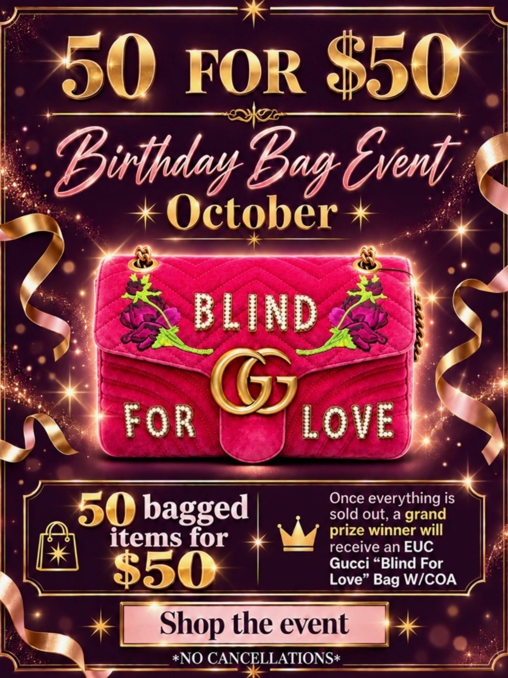 Birthday Bag Event~Celebrate My Birthday Month🎂🥳🛍️